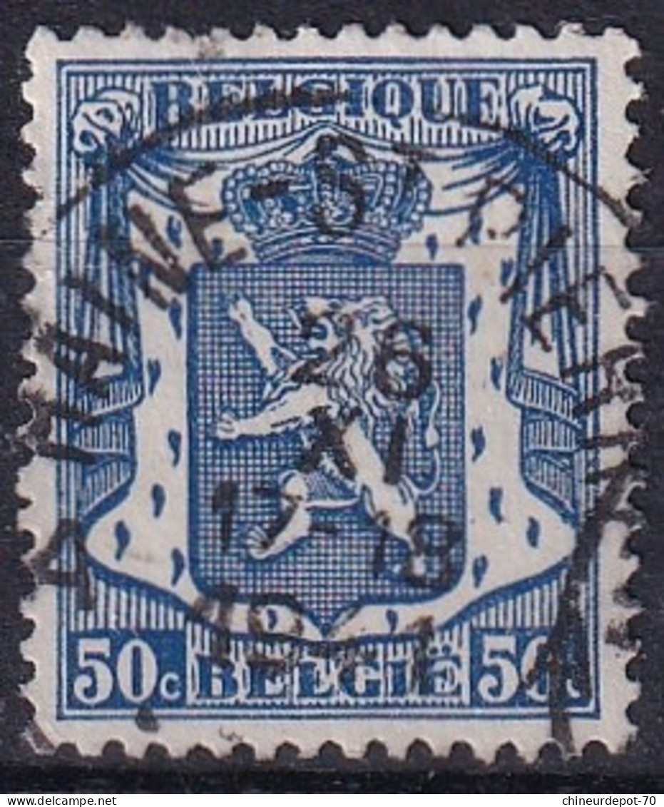 Lion Héraldique Cachet Haine St Pierre - 1929-1937 Lion Héraldique