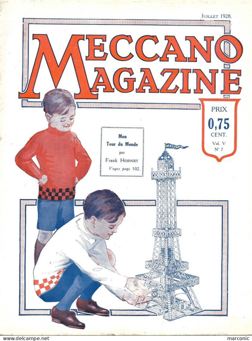 MECCANO MAGAZINE - Juillet 1928, Volume V N° 7 - Modelismo