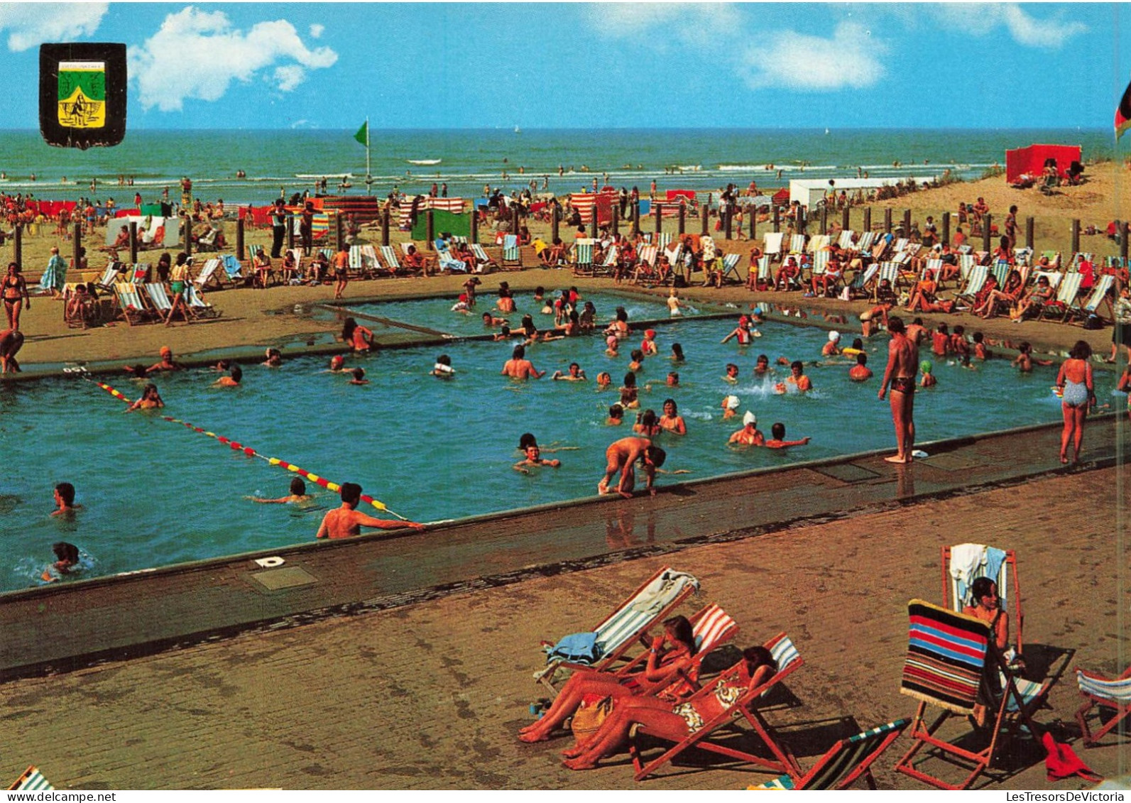 BELGIQUE - Oostduinkerke- Vue Générale De La Piscine De Natation - Animé - Carte Postale - Oostduinkerke