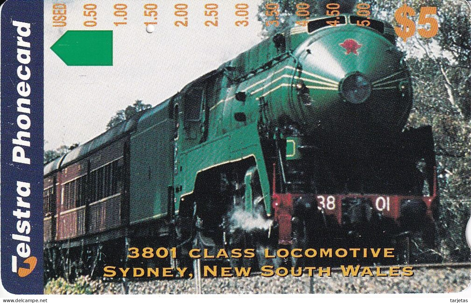 TARJETA DE AUSTRALIA DE UN TREN (TREN-TRAIN-ZUG) - Eisenbahnen