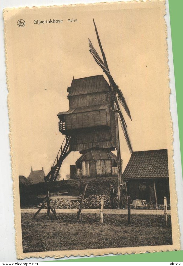 Gijverinkhove  :     Windmolen  ( Was Ingeplakt ) - Alveringem