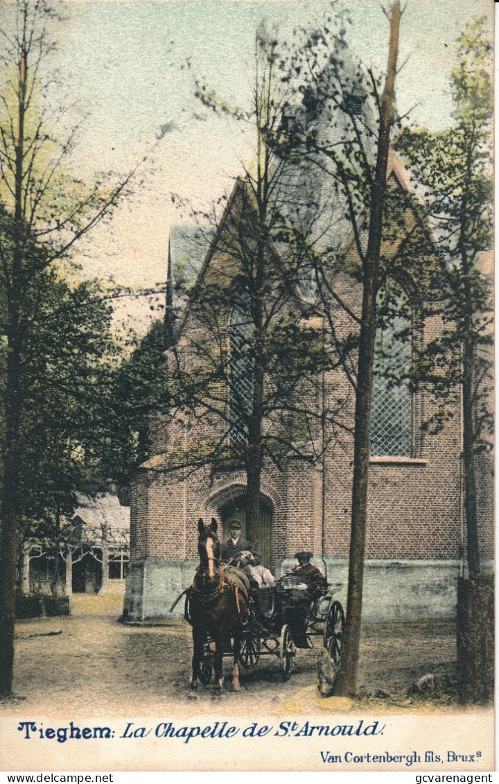 TIEGEM  LA CHAPELLE DE ST.ARNOULD          2 SCANS - Anzegem