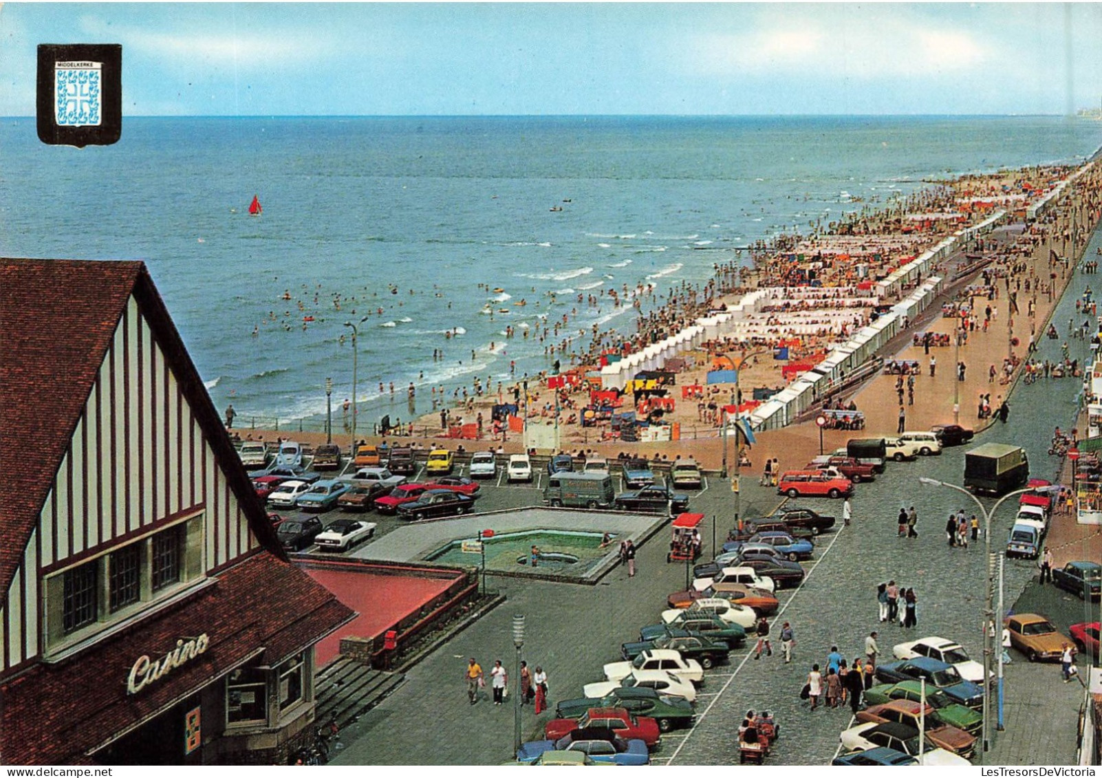 BELGIQUE - Middelkerke -  Vue Générale Du Casino Et Plage - Animé - Carte Postale - Middelkerke