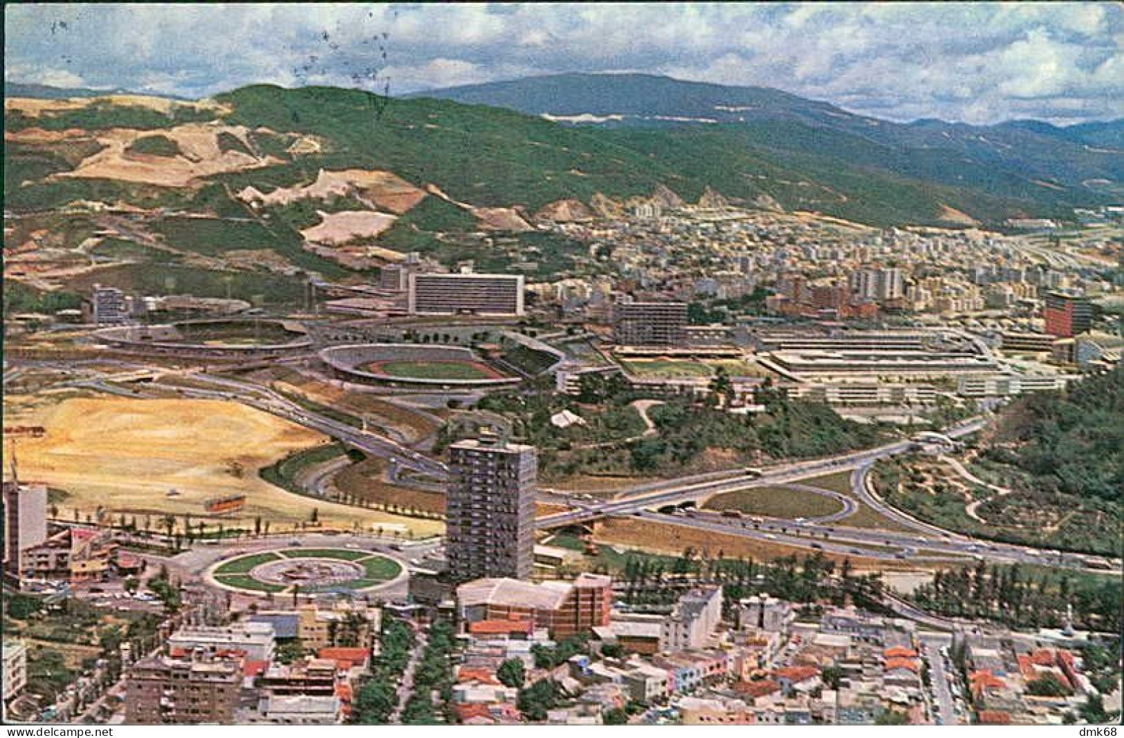 VENEZUELA - CARACAS - VISTA AEREA AL SUR - MAILED TO ITALY - STAMPS - 1950s (17793) - Venezuela