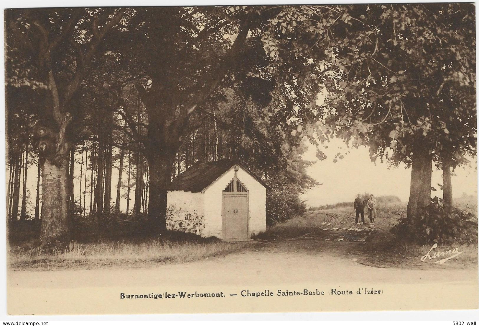 BURNONTIGE : Chapelle Ste-Barbe - Route D'Izier - Ferrieres