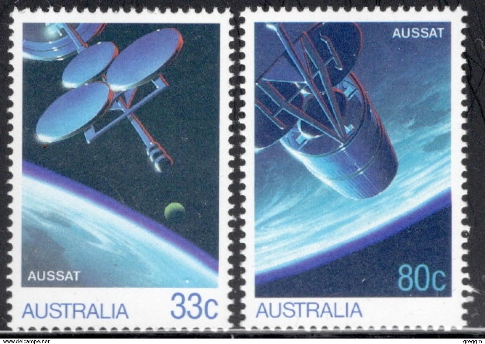 Australia 1986 Set Of Stamps To Celebrate AUSSAT Satellite In Unmounted Mint - Neufs