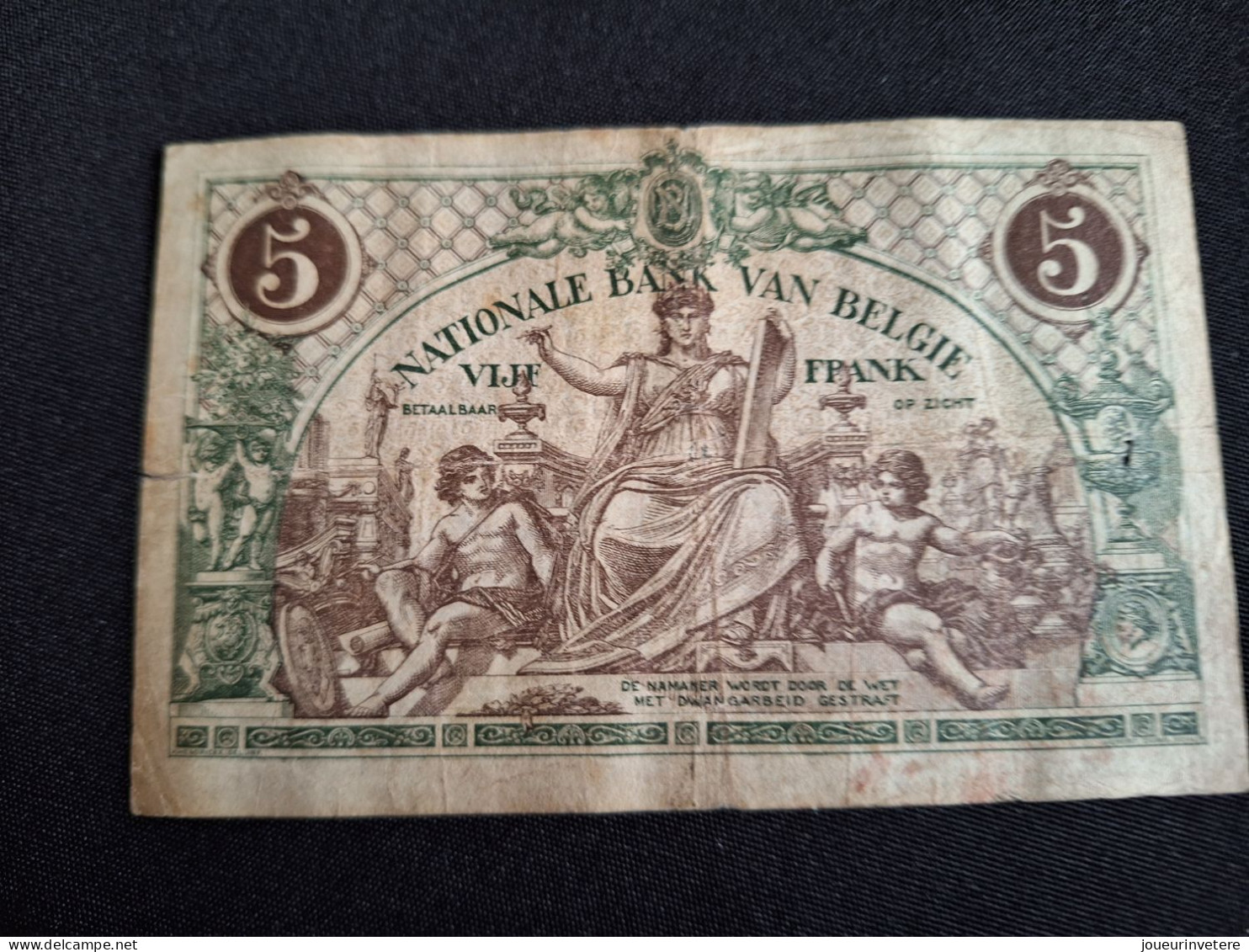 Belgique Billet 5 Francs 1/7/1914  Banque Nationale De Belgique TB ETAT - Autres - Europe