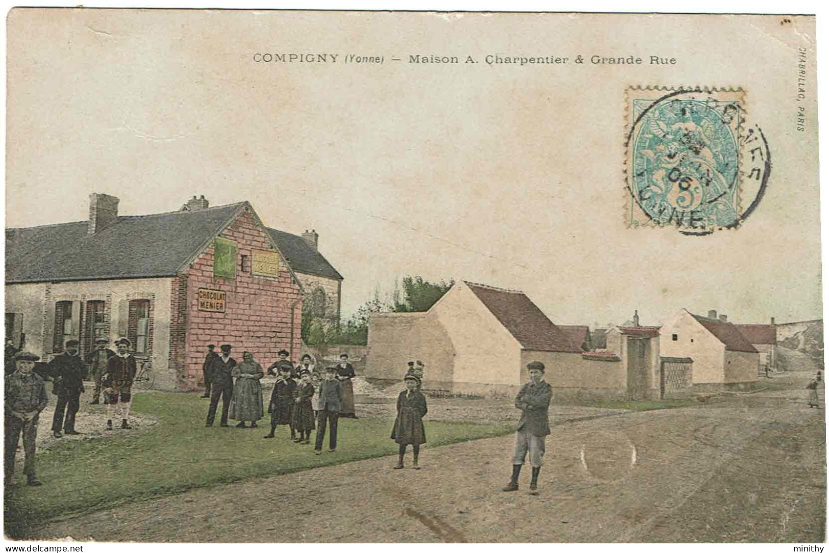 COMPIGNY  -  Maison A.Charpentier Et Grande Rue - Sergines