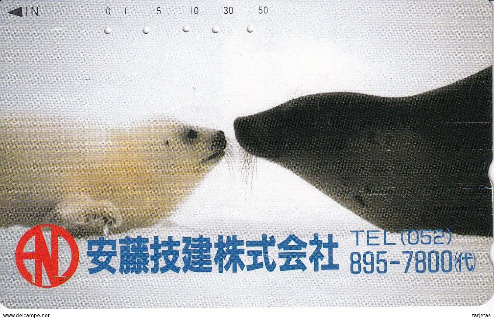 TARJETA DE JAPON DE UNA FOCA (SEAL-FOCA ) - Otros & Sin Clasificación