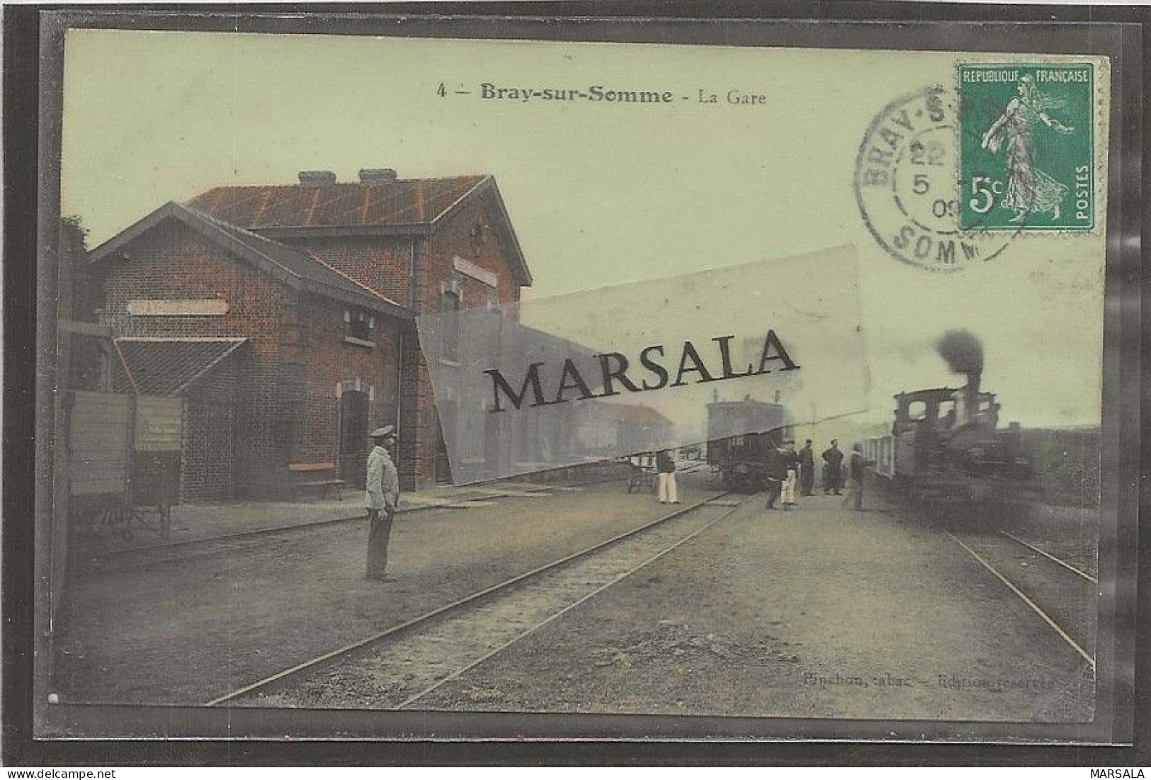 CPA  Bray Sur Somme  La Gare - Bray Sur Somme