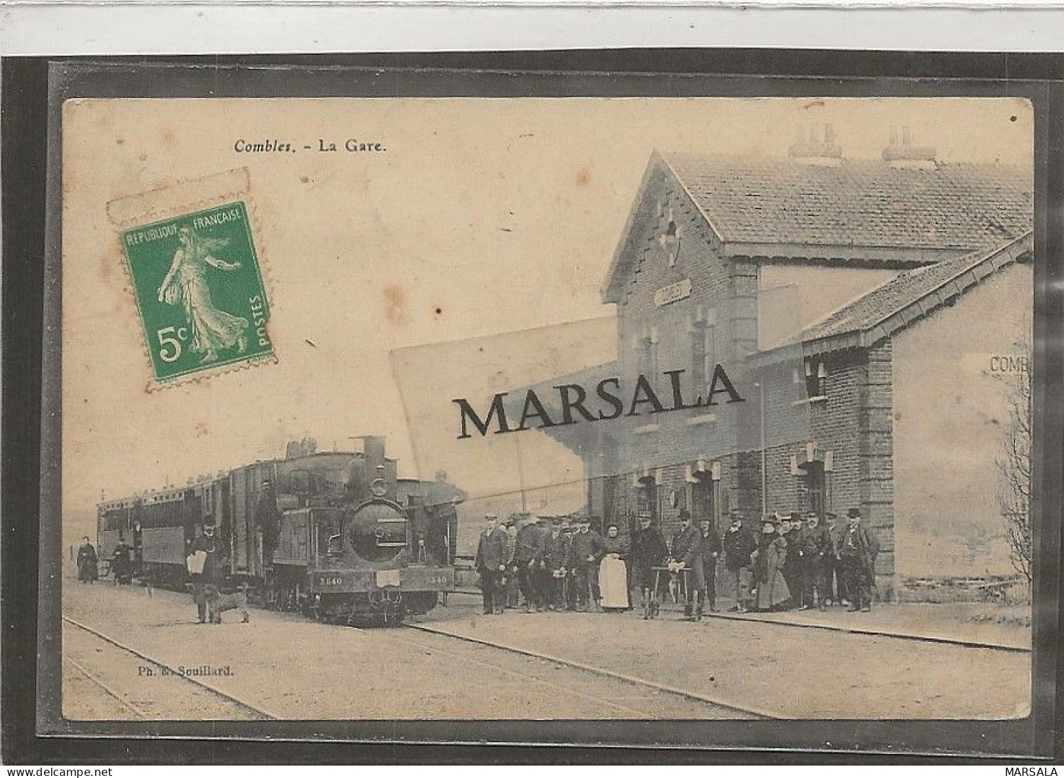 CPA Combles  La Gare - Combles