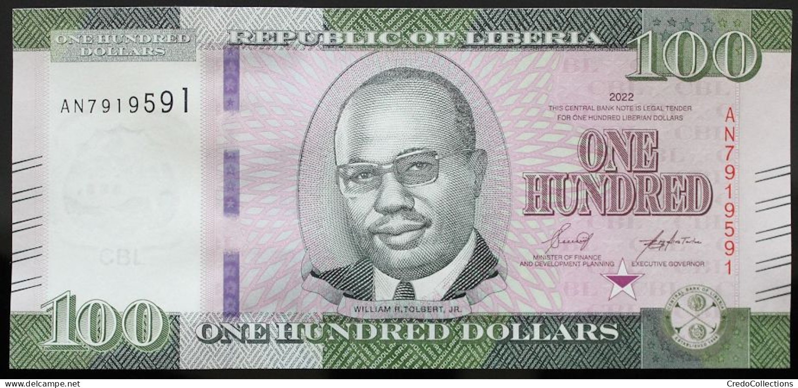 Liberia - 100 Dollars - 2022 - PICK 41b - NEUF - Liberia