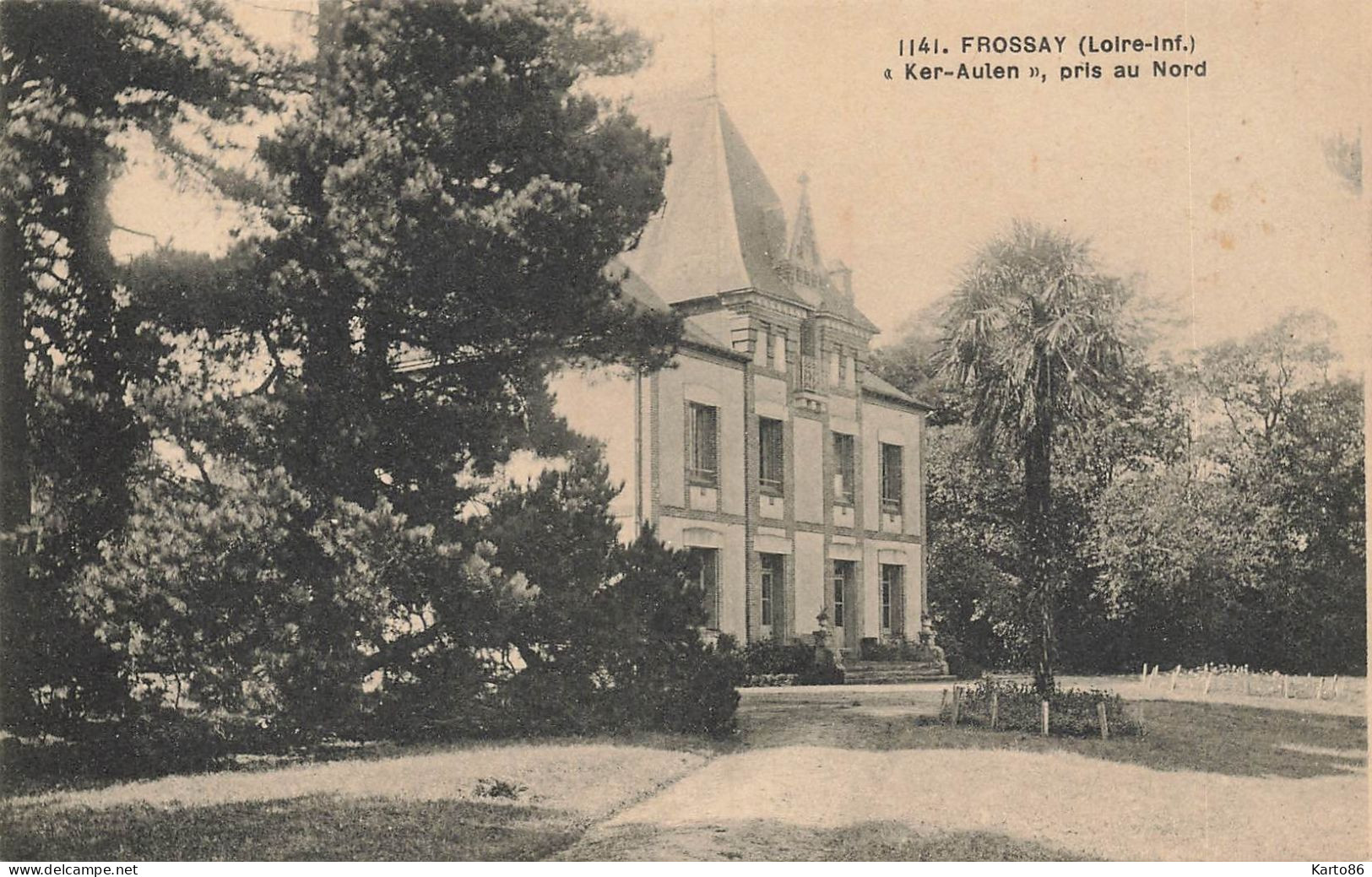 frossay * RARE 7 photos anciennes + 2 CPA * château ker aulen , ses propriétaires , ses dépendances * 11.5x7.5cm