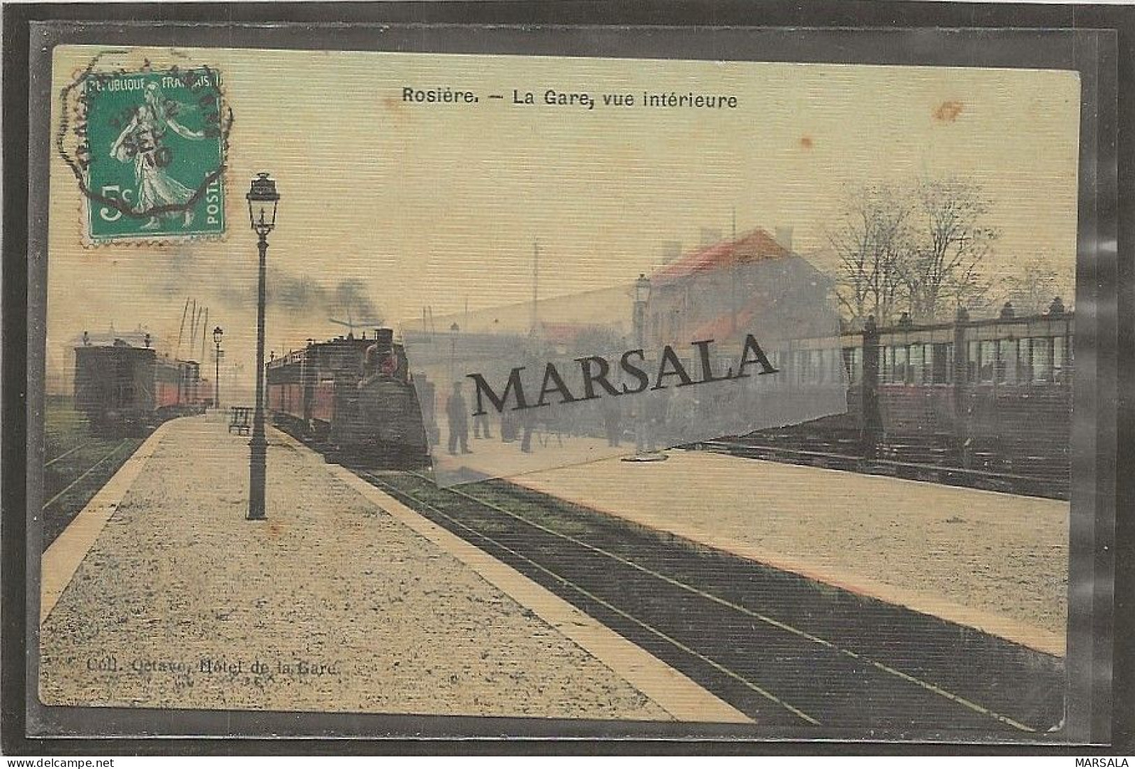 CPA Rosière  La Gare Vue Intérieure - Rosieres En Santerre