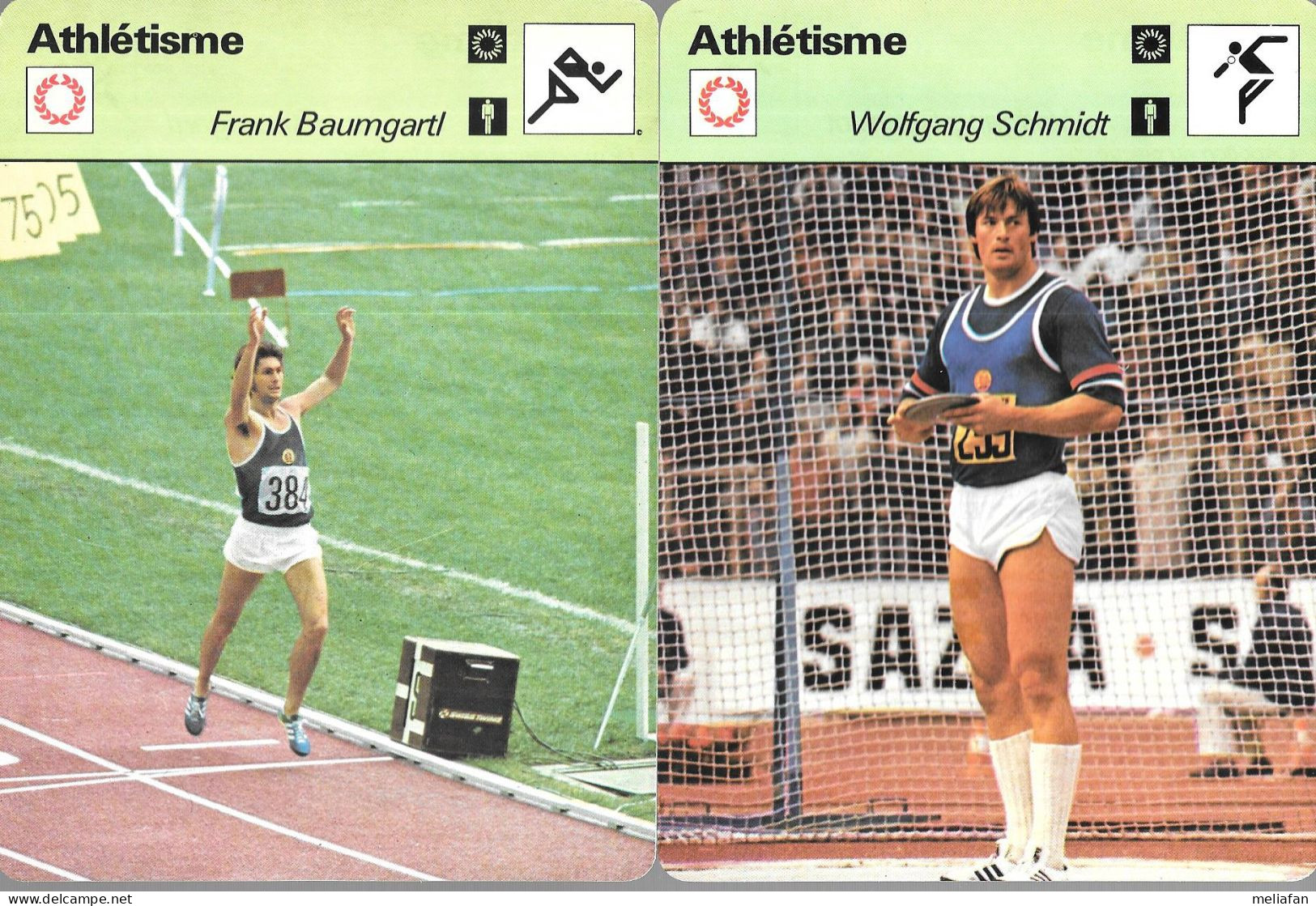 GF1023 - SPORTCASTER DDR ATHLETEN - BEYER BAUMGARTL SCHMIDT RAY NORDWIG MAY BEILSCHMIDT - Leichtathletik