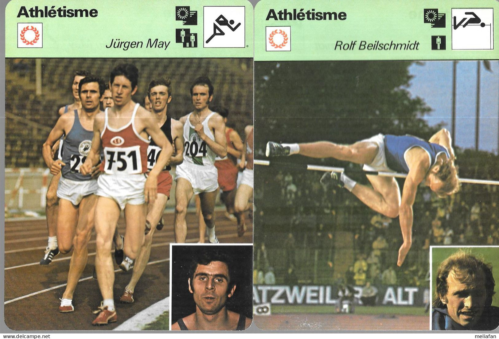 GF1023 - SPORTCASTER DDR ATHLETEN - BEYER BAUMGARTL SCHMIDT RAY NORDWIG MAY BEILSCHMIDT - Athlétisme