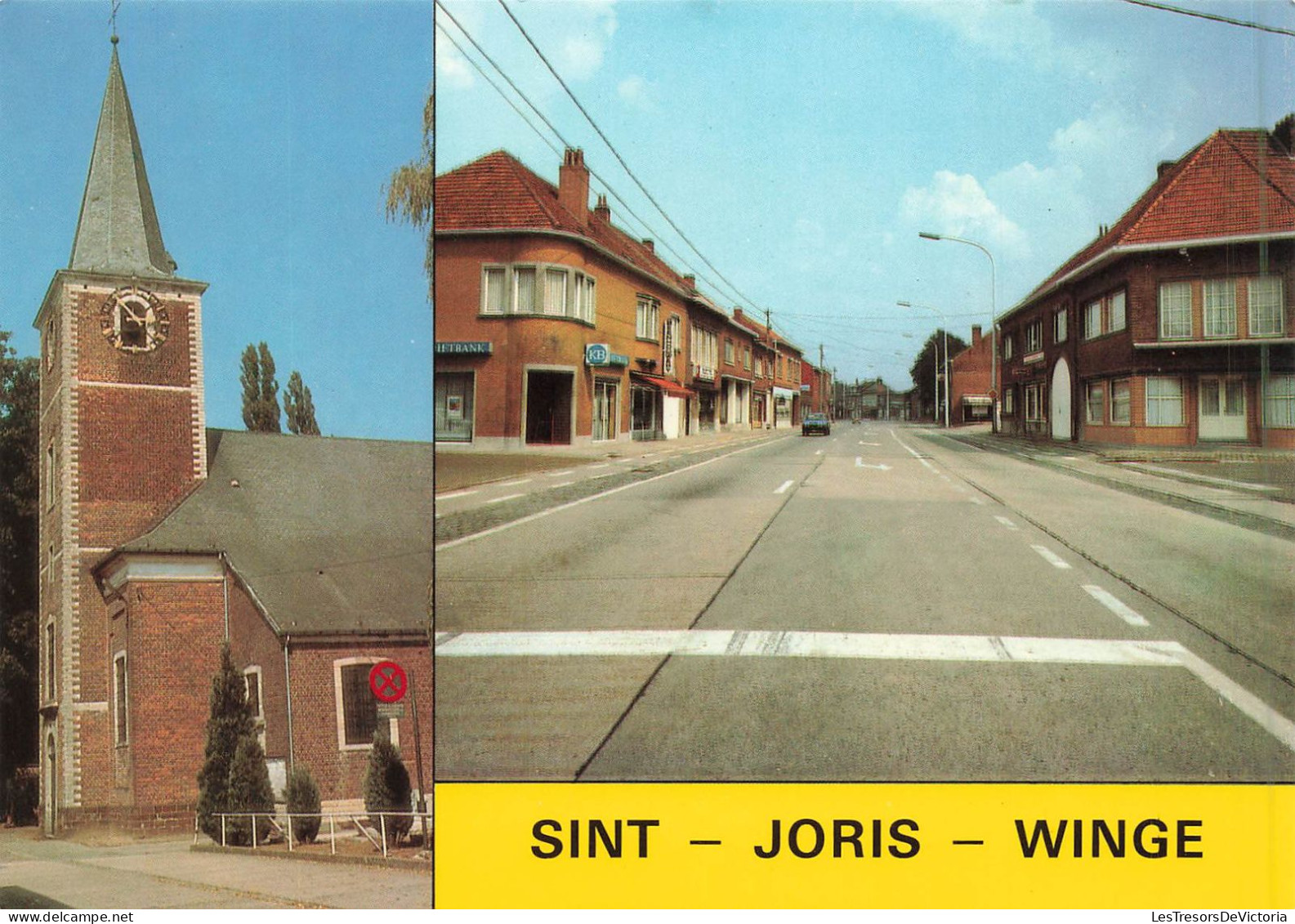 BELGIQUE - Sint Joris Winge ( Tielt-Winge) - Multivue De L'église - Carte Postale - Tielt-Winge
