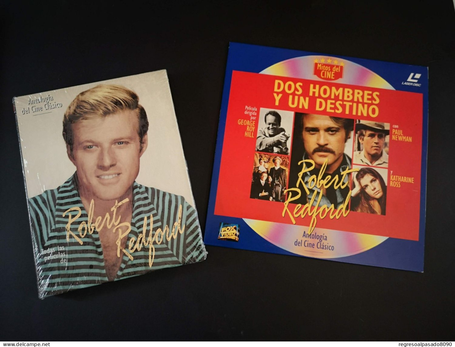 Robert Redford Libro Y Película Laser Disc Laserdisc Dos Hombres Y Un Destino. Mitos Del Cine Planeta Años 90 - Clásicos