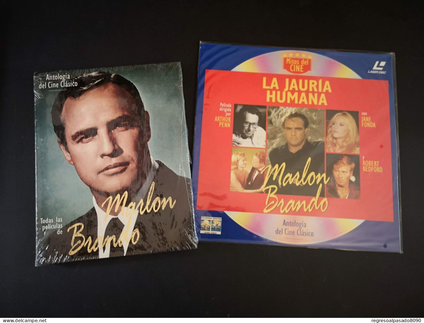 Marlon Brando Libro Y Película Laser Disc Laserdisc La Jauria Humana. Mitos Del Cine Planeta Años 90 - Classic