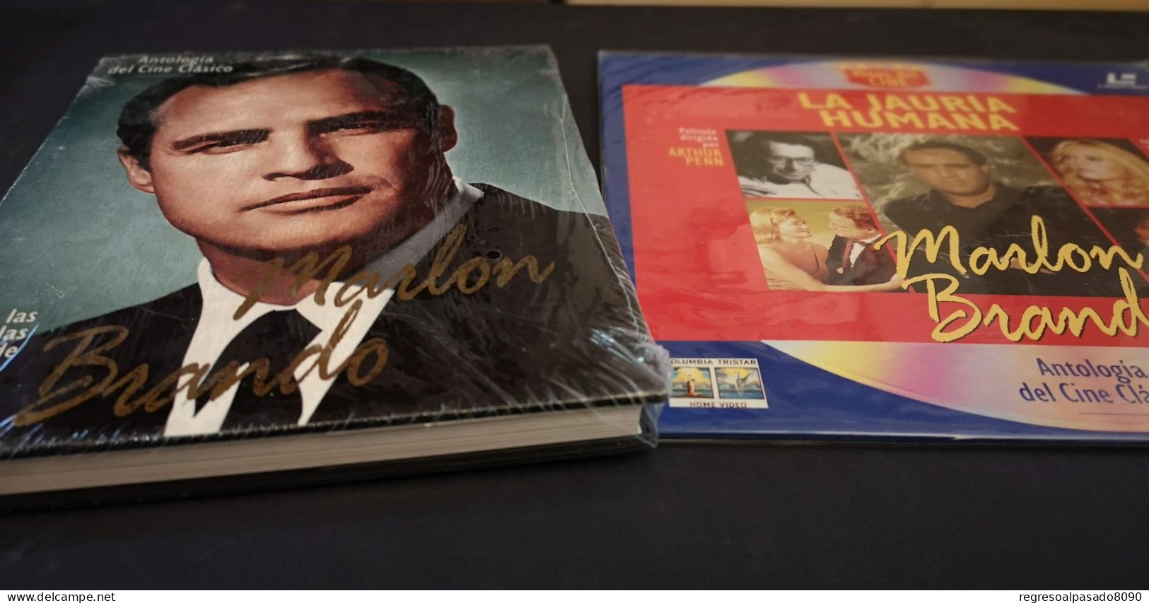 Marlon Brando Libro Y Película Laser Disc Laserdisc La Jauria Humana. Mitos Del Cine Planeta Años 90 - Clásicos