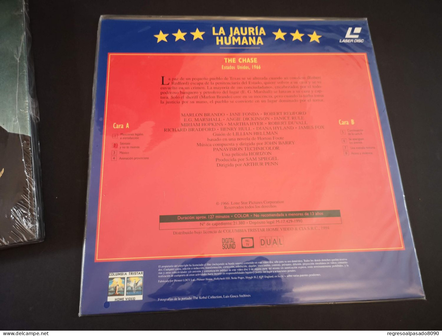 Marlon Brando Libro Y Película Laser Disc Laserdisc La Jauria Humana. Mitos Del Cine Planeta Años 90 - Klassiekers