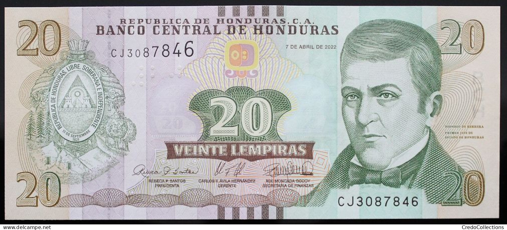 Honduras - 20 Lempiras - 2022 - PICK 100e - NEUF - Honduras