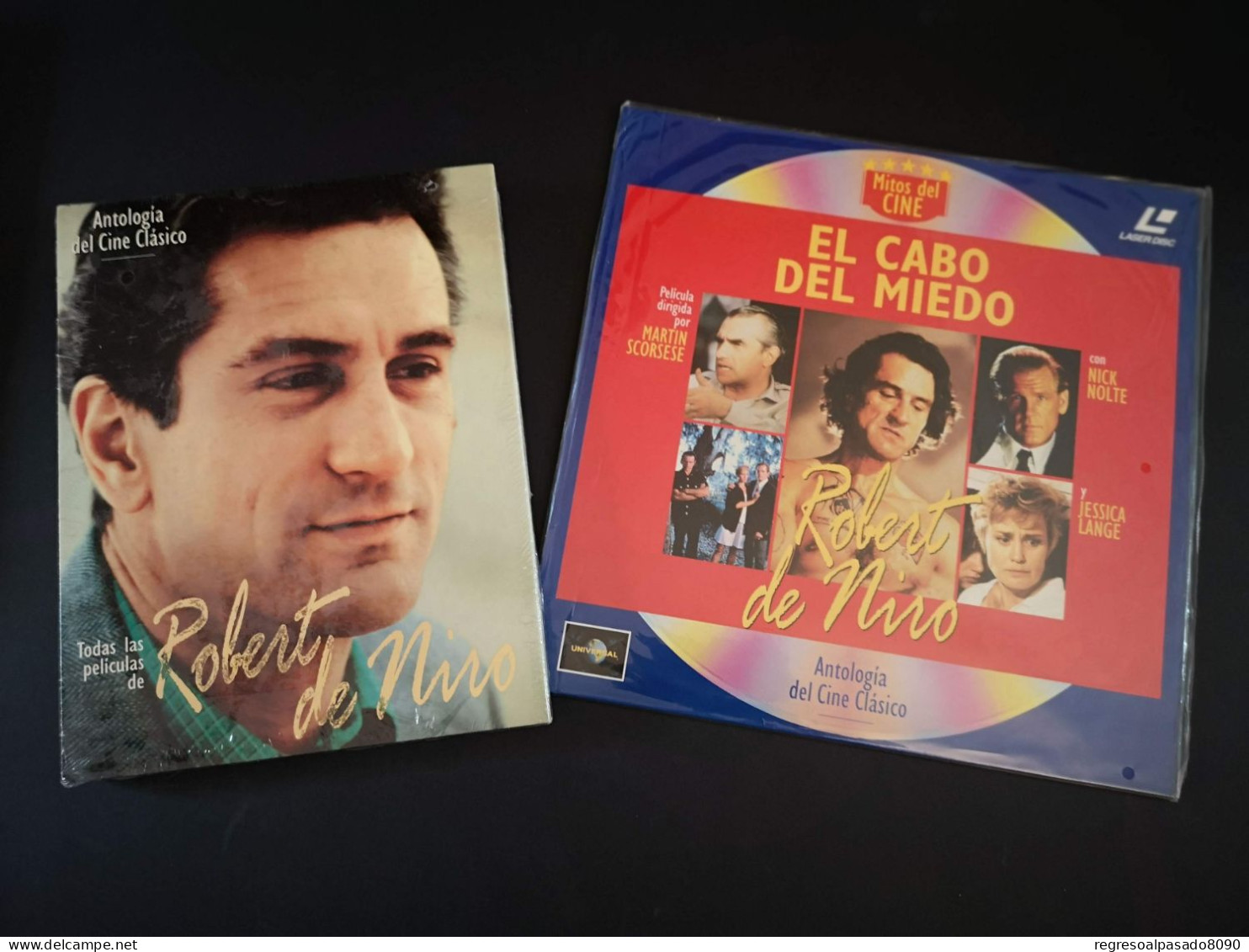 Robert De Niro Libro Y Película Laser Disc Laserdisc El Cabo Del Miedo. Mitos Del Cine Planeta Años 90 - Klassiekers