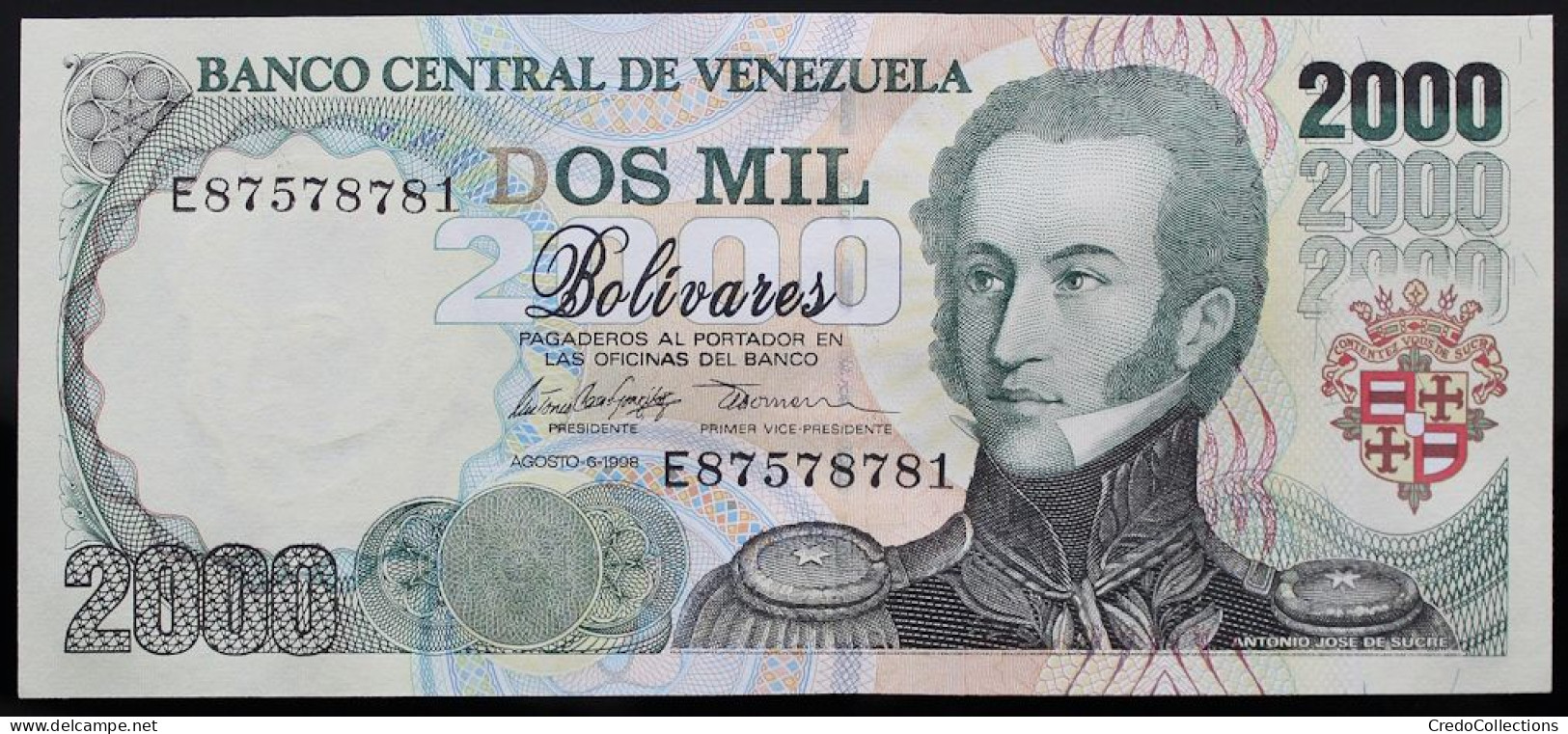 Venezuela - 2000 Bolivares - 1998 - PICK 77c - NEUF - Venezuela