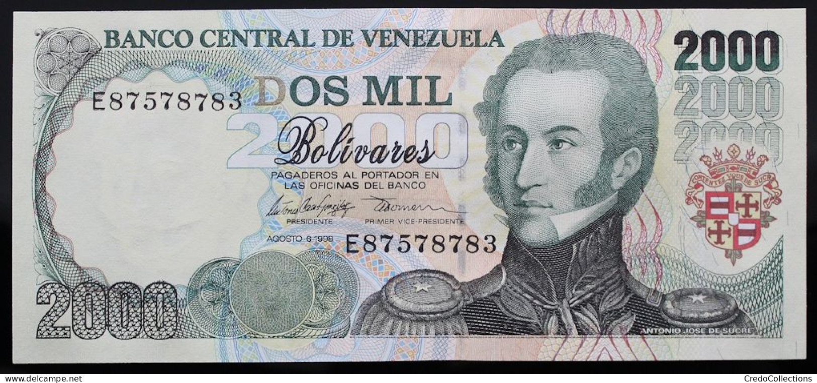 Venezuela - 2000 Bolivares - 1998 - PICK 77c - NEUF - Venezuela