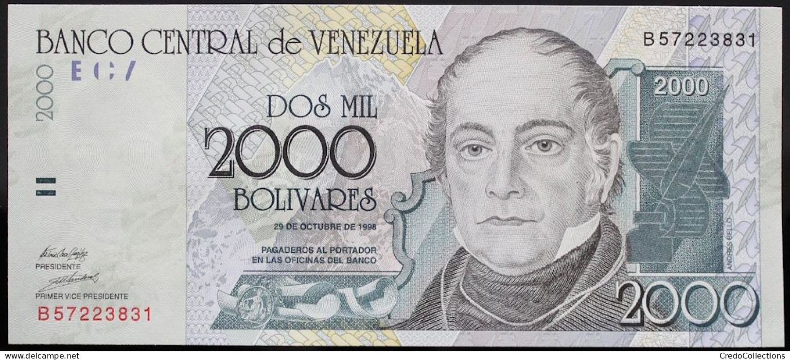 Venezuela - 2000 Bolivares - 1998 - PICK 80a - NEUF - Venezuela