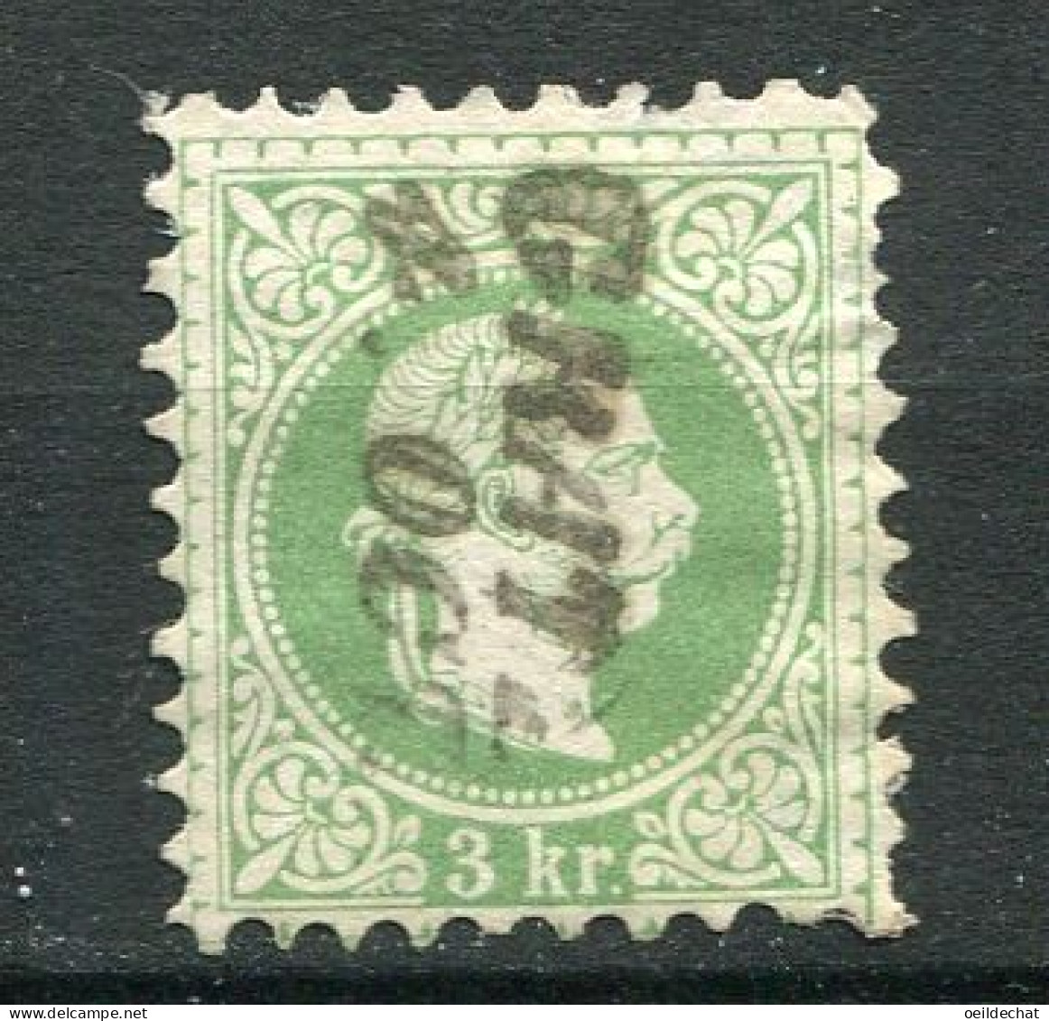26216 Autriche N°33° 3k. Vert  François-Joseph 1er  1867-80  B/TB - Gebraucht