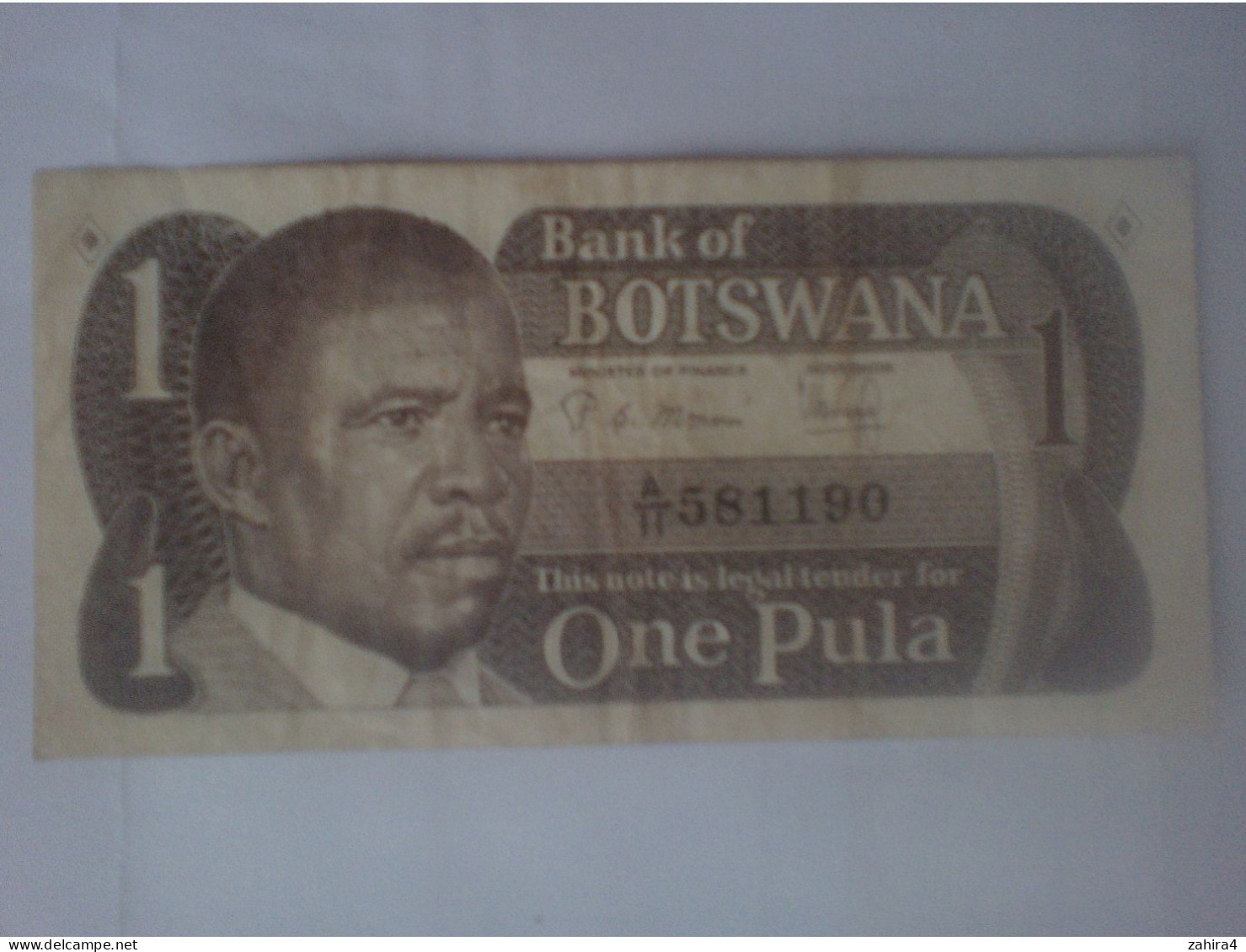 Bank Of Botswana 1 - One Pula A/II 581190 - Lemang Dijo - Botswana