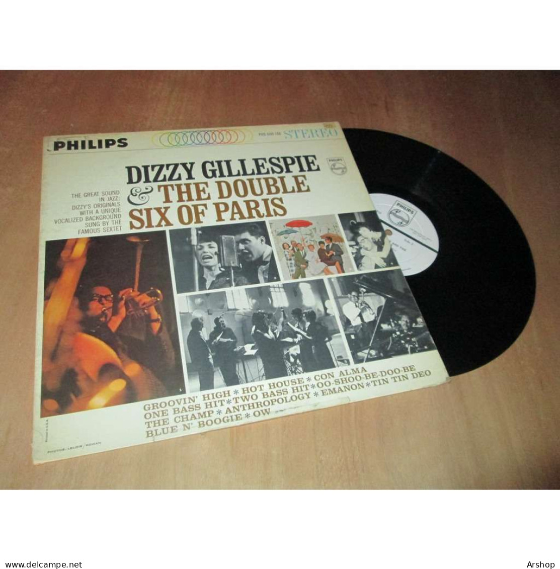 DIZZY GILLESPIE & THE DOUBLE SIX Of Paris LALO SCHIFRIN PHILIPS US Lp 1963 - Jazz