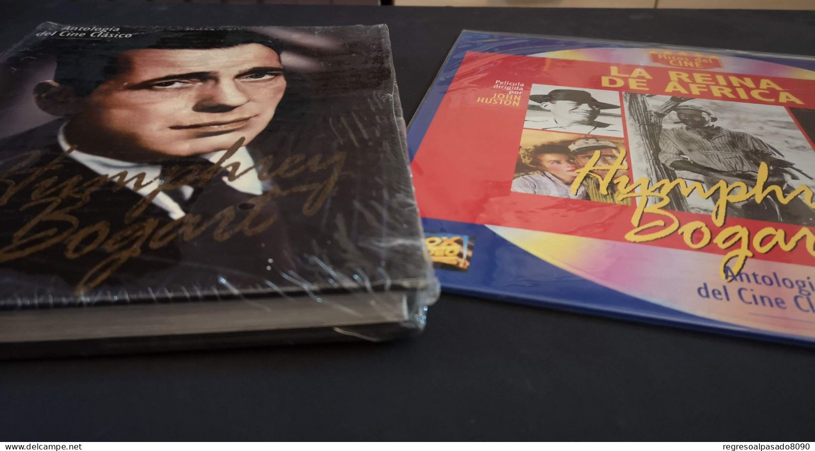 Humphrey Bogart Libro Y Película Laser Disc Laserdisc La Reina De Africa. Mitos Del Cine Planeta Años 90 - Classiques