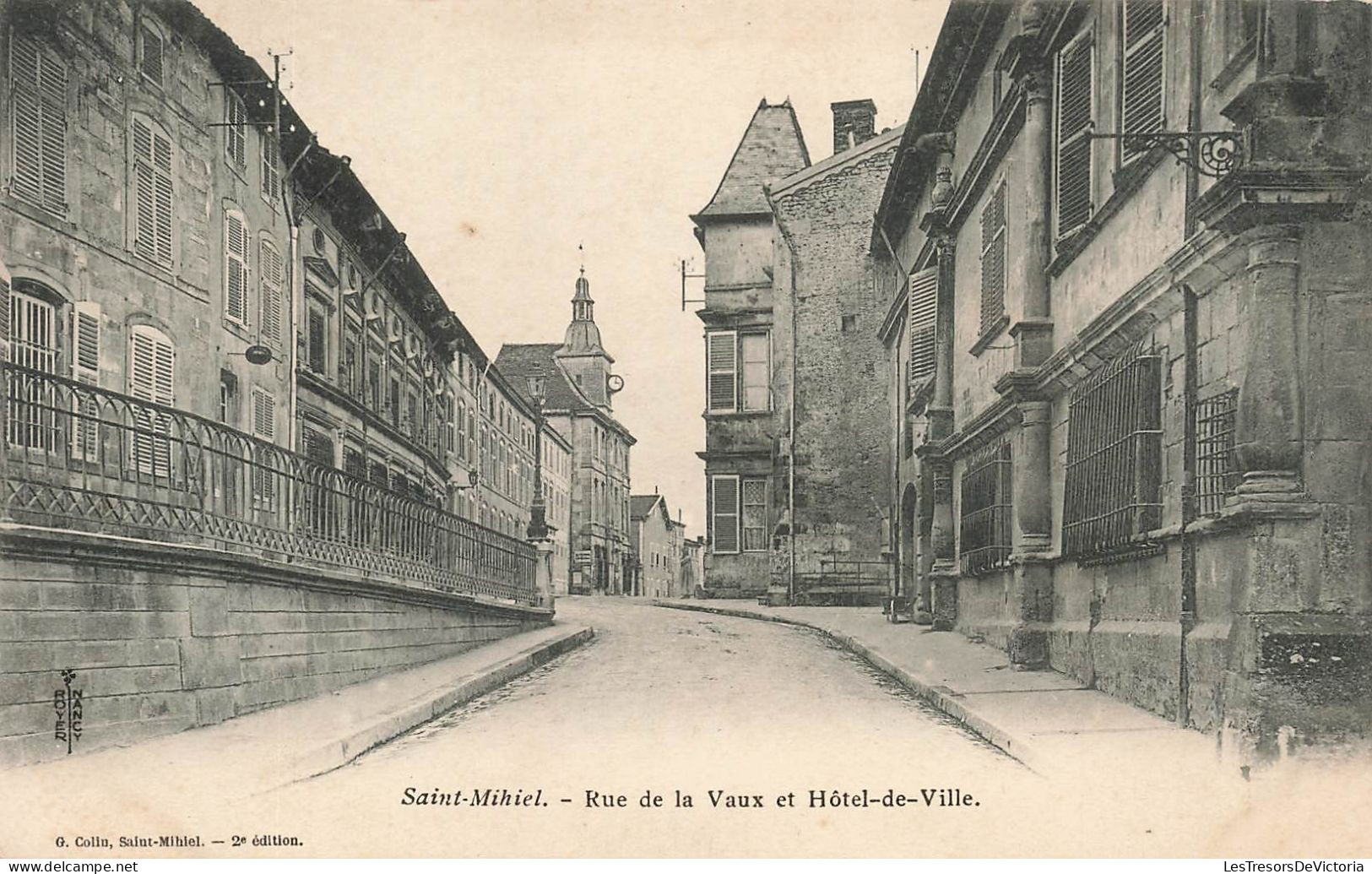 FRANCE - Saint Mihiel - Rue De La Vaux Et Hôtel De Ville - Dos Non Divisé - Carte Postale Ancienne - Saint Mihiel