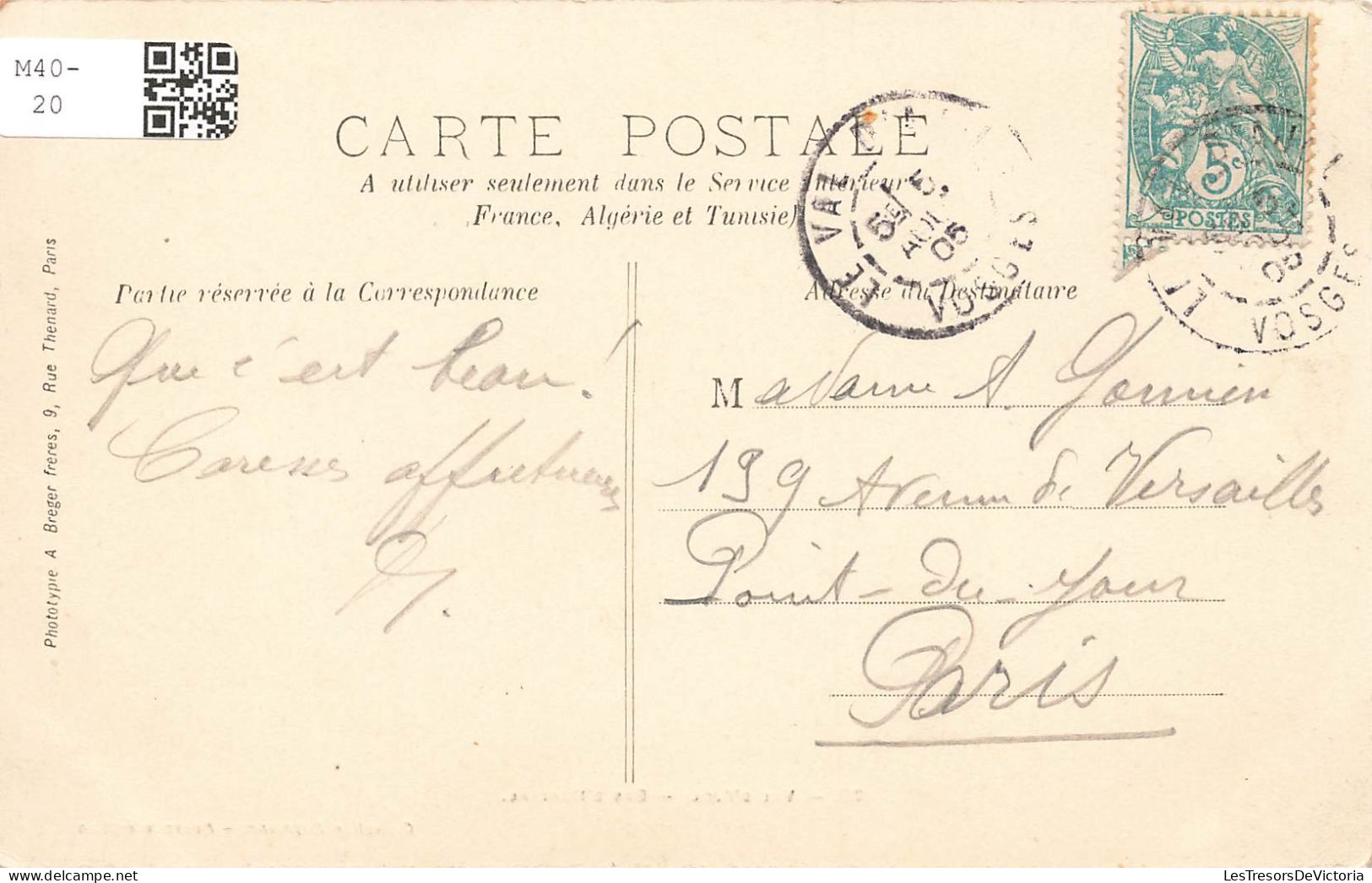 FRANCE - Val D'Ajol - Bas D'Hérival - Carte Postale Ancienne - Sonstige & Ohne Zuordnung