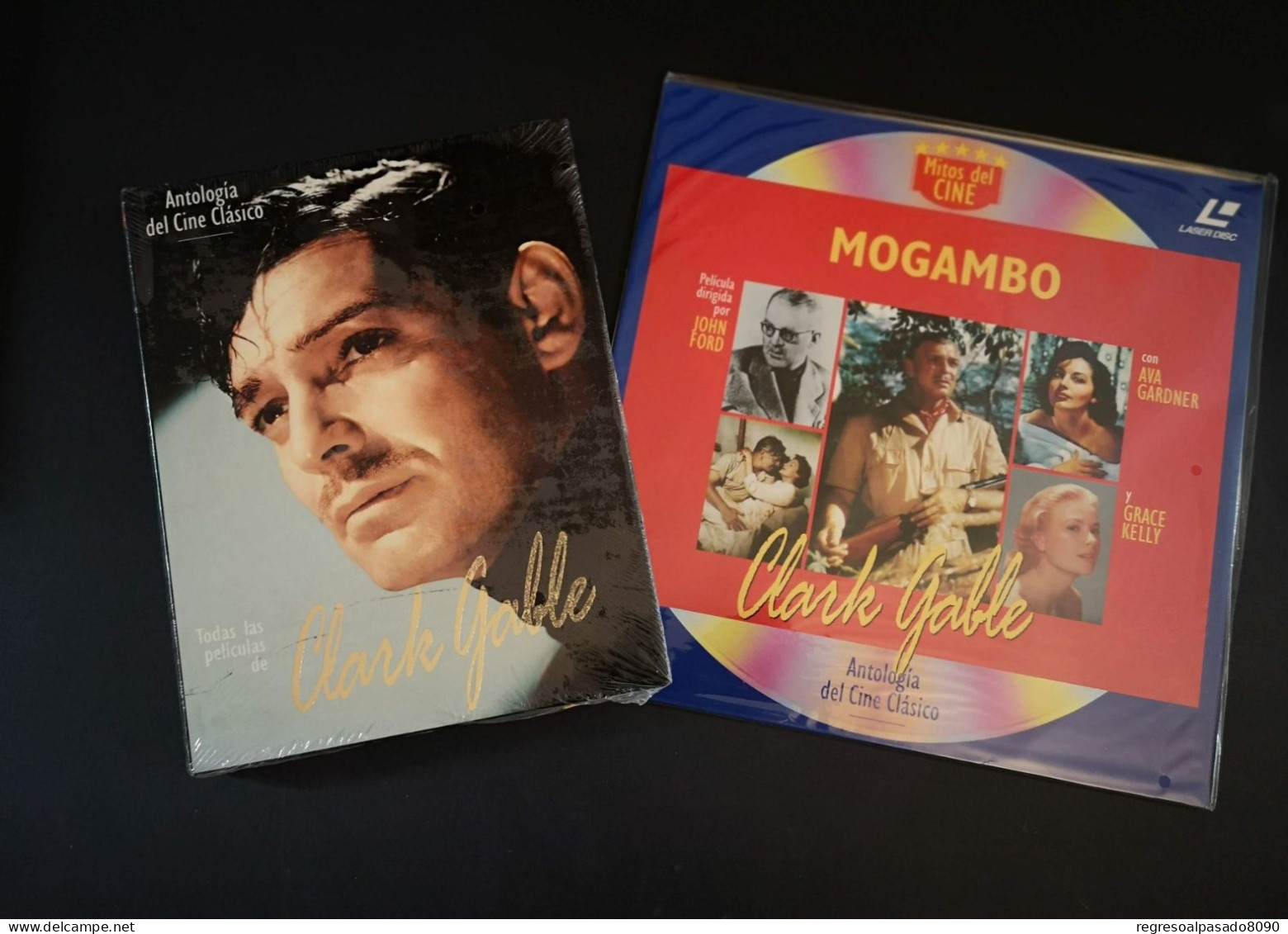 Clark Gable Libro Y Película Laser Disc Laserdisc Mogambo. Colección Mitos Del Cine Planeta Años 90 - Classic