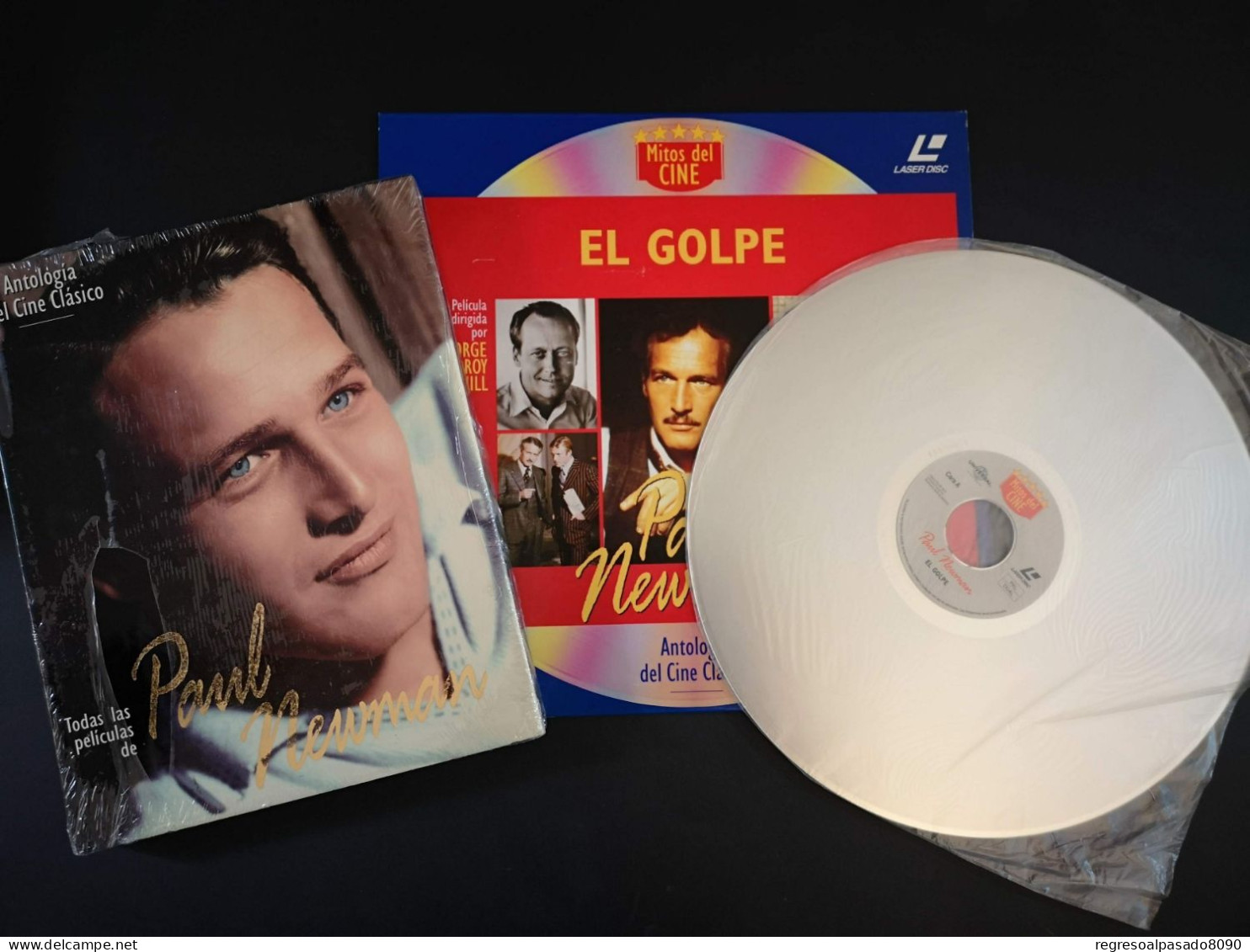 Paul Newman Libro Y Película Laser Disc Laserdisc El Golpe. Colección Mitos Del Cine Planeta Años 90 - Classiques