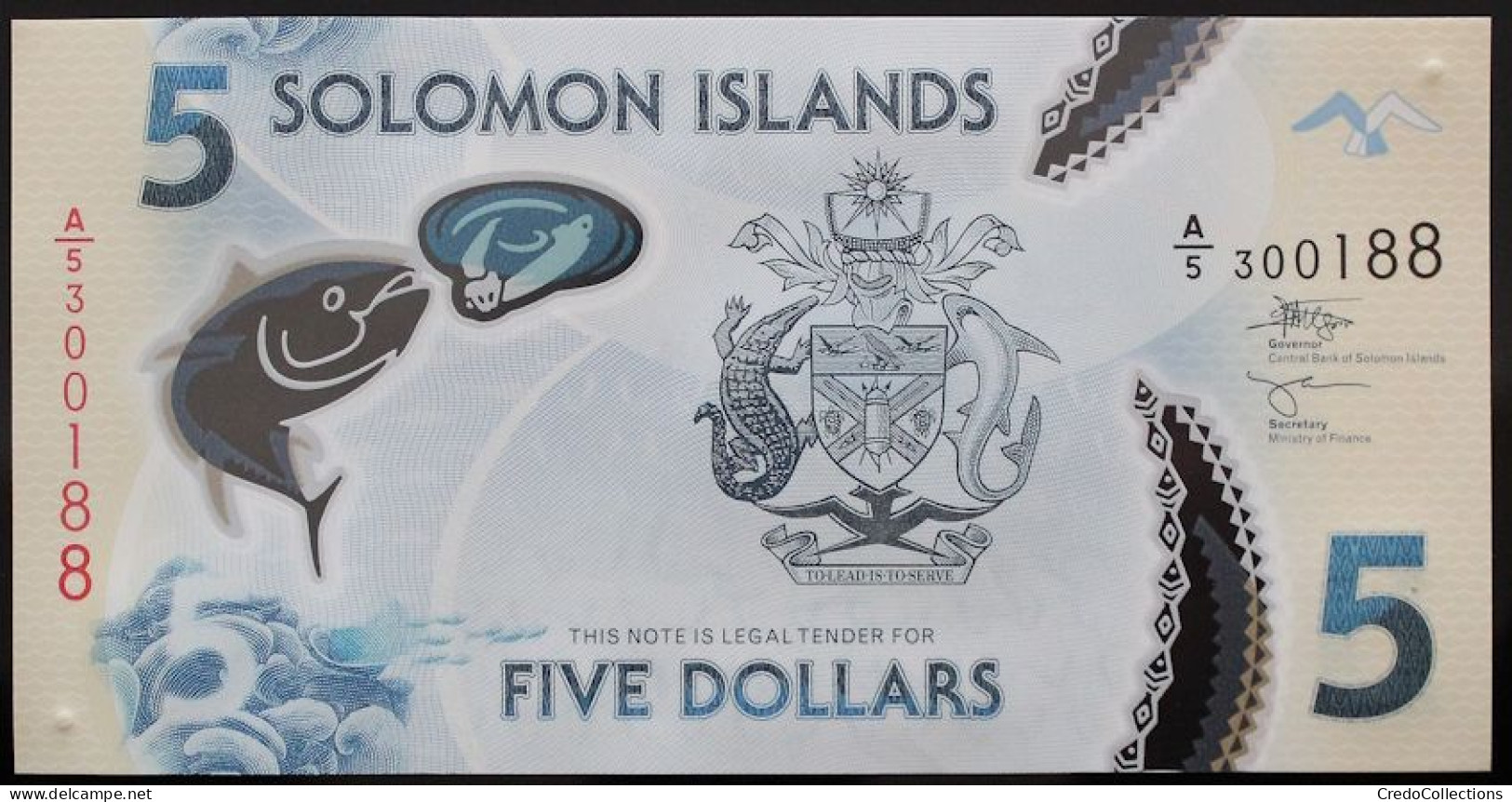 Salomon - 5 Dollars - 2019 - PICK 38b - NEUF - Salomonseilanden