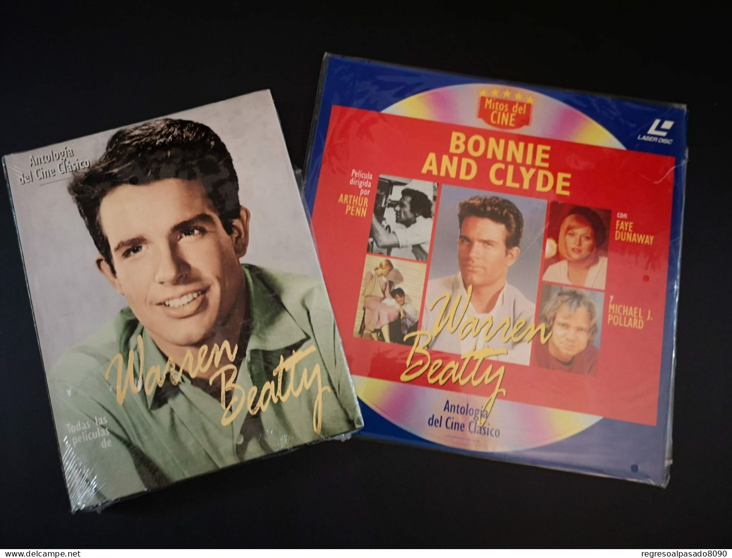 Warren Beatty Libro Y Película Laser Disc Laserdisc Bonnie And Clyde. Colección Mitos Del Cine Planeta Años 90 - Klassiker