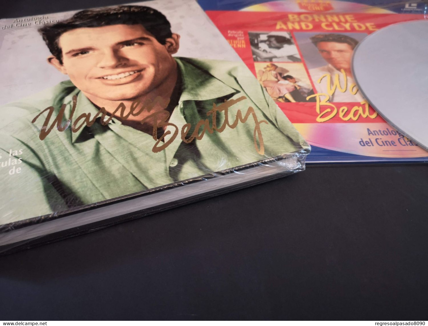 Warren Beatty Libro Y Película Laser Disc Laserdisc Bonnie And Clyde. Colección Mitos Del Cine Planeta Años 90 - Clásicos