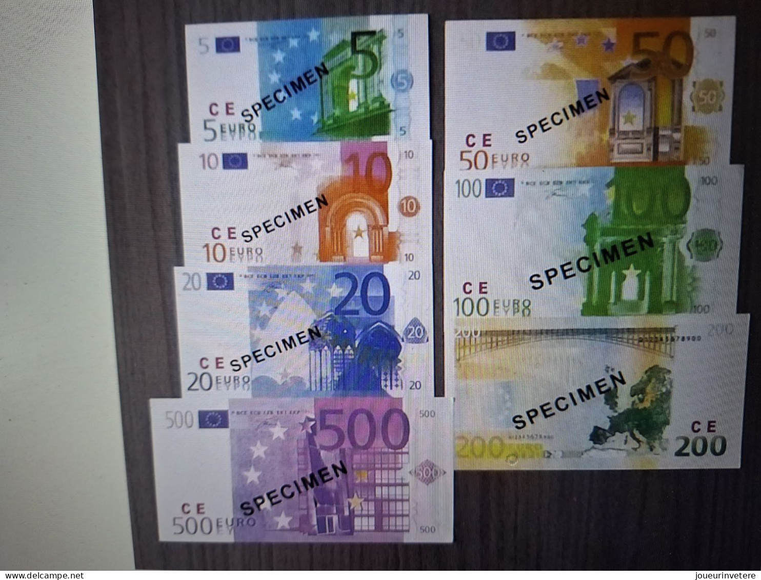 . Superbe Et Rare Curiosité Sur Cette Série Complète Neuve De Billets Euros Surchargé SPECIMEN ? - Autres - Europe