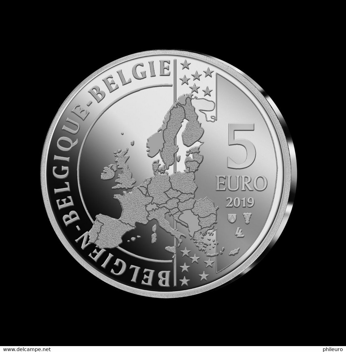 Belgique 2019 : 5€ Commémorative '90 Ans De Tintin' (en Relief Et En Coincard) - DISPONIBLE EN FRANCE - Belgio