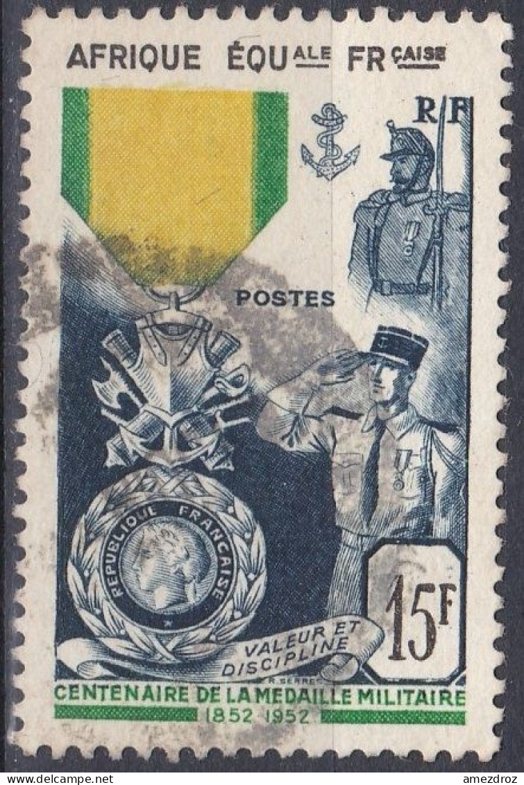 Afrique Equatoriale Française 1952 Centenaire De La Médaille Militaire  (K12) - Gebruikt