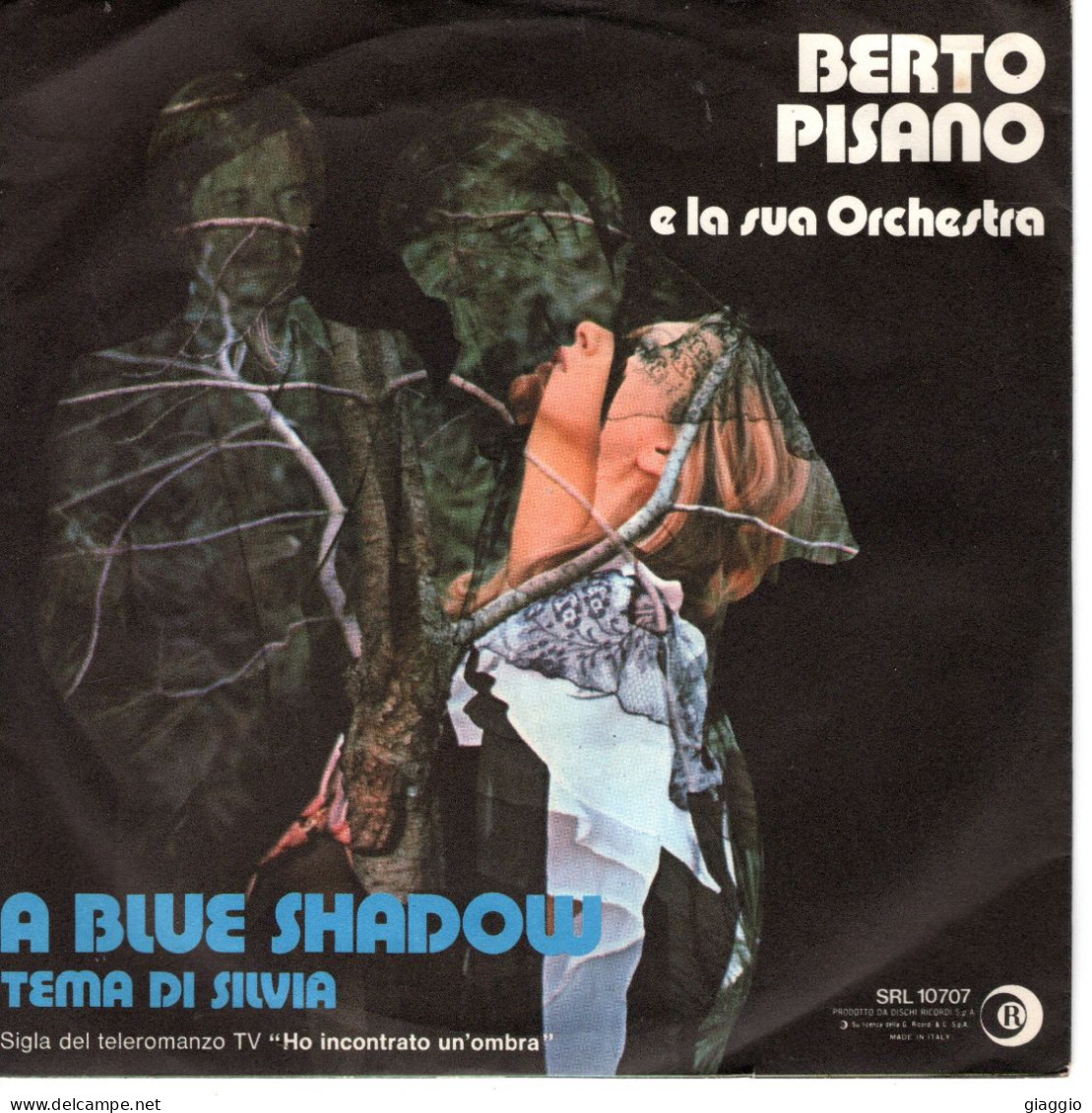 °°° 615) 45 GIRI - BERTO PISANO - A BLUE SHADOW / TEMA DI SILVIA °°° - Other - Italian Music