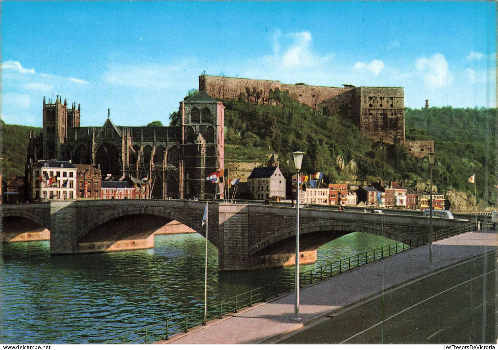 BELGIQUE - Huy - Vue Générale - Le Fort La Collégiale Et La Meuse - Carte Postale - Huy