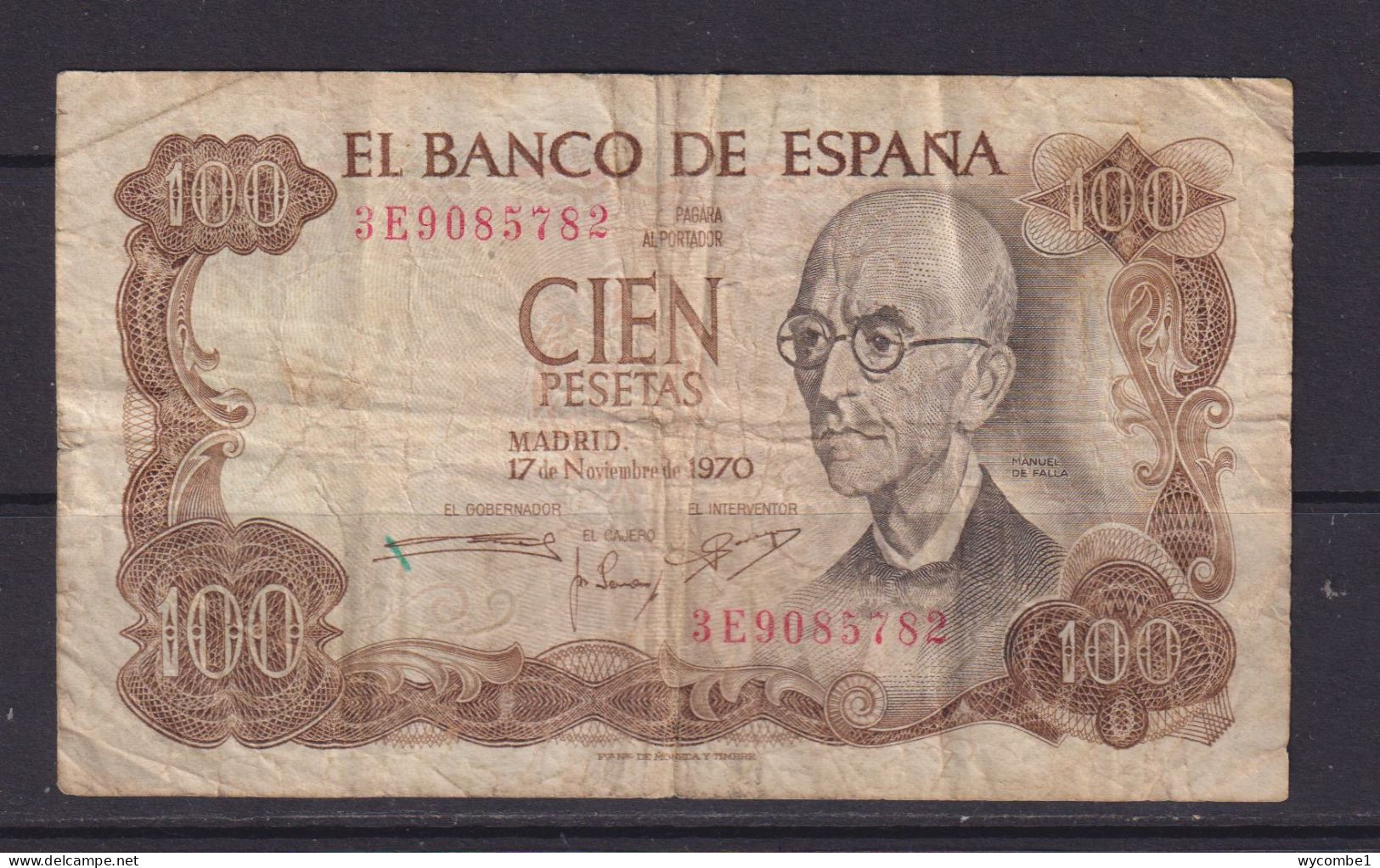 SPAIN - 1970 100 Pesetas Circulated Banknote - 100 Pesetas