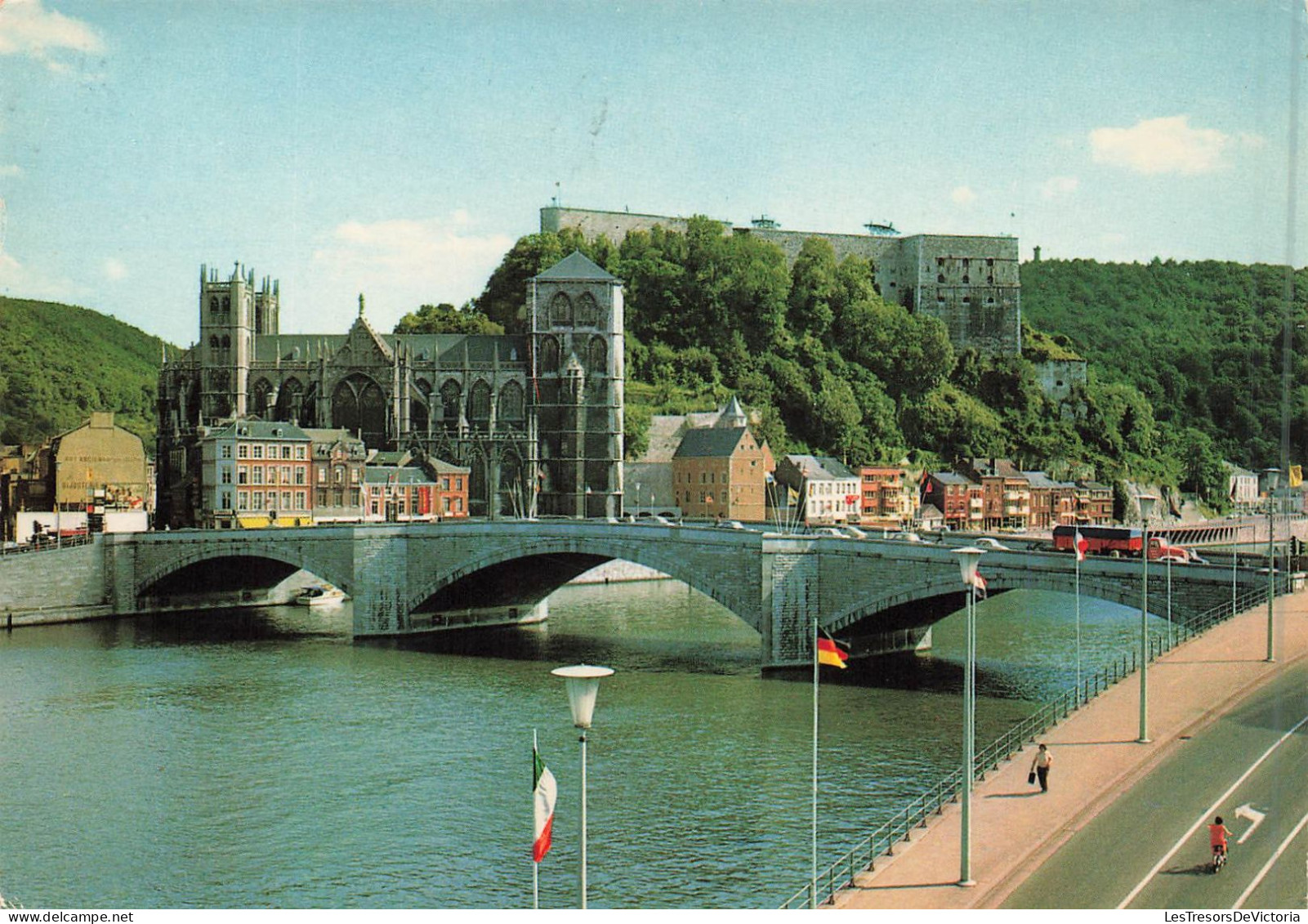 BELGIQUE - Huy Sur Meuse - Vue Générale De La Citadelle Et Collégiale - Carte Postale - Hoei