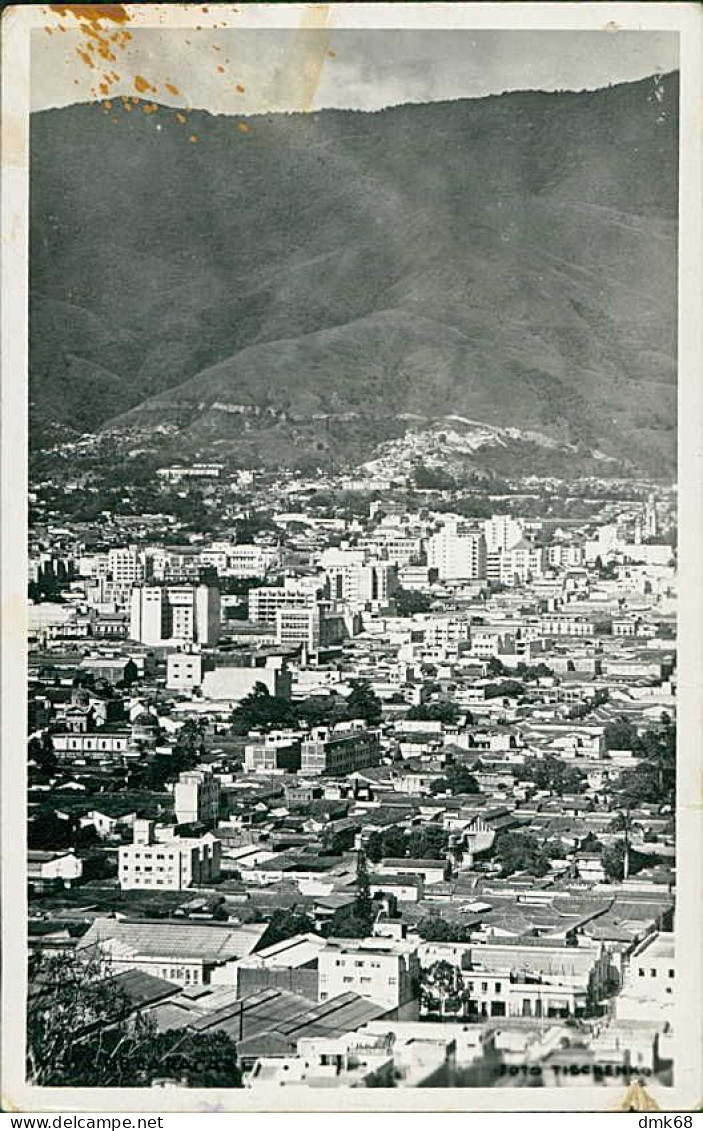 VENEZUELA -  VISTA DE CARACAS - RPPC POSTCARD - MAILED TO ITALY 1951 - STAMP (17807) - Venezuela