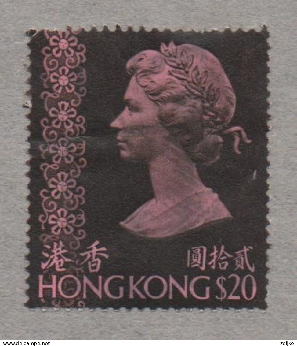 Hong Kong, Used, Queen Elisabeth 20 $ - Gebruikt